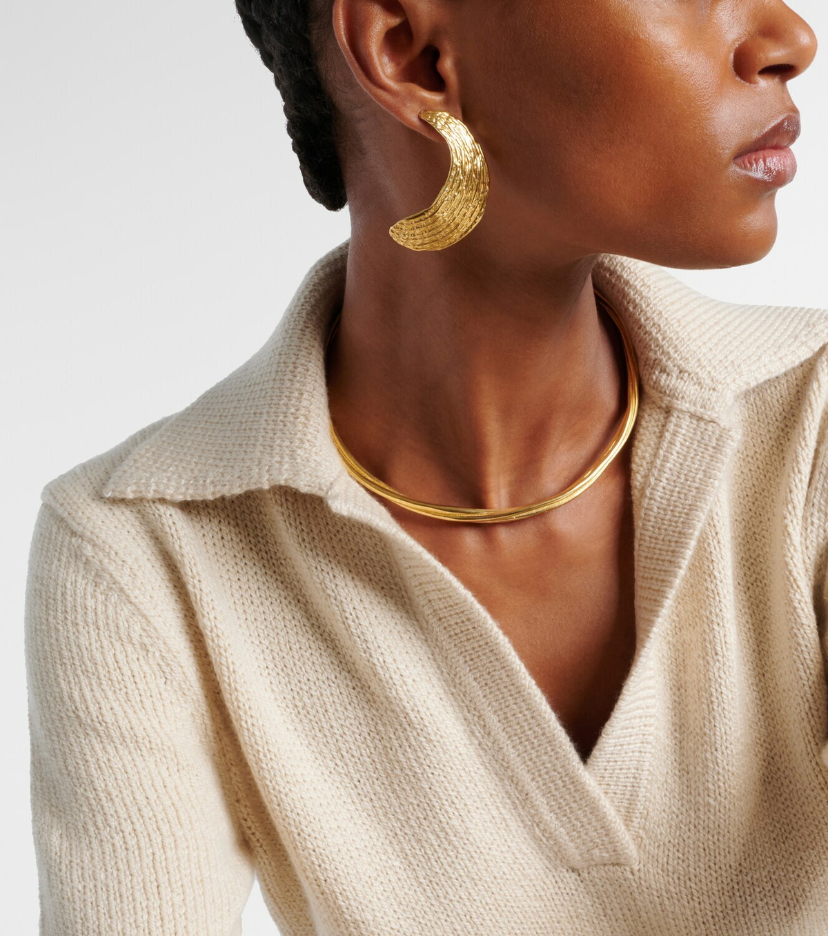 Ysso Lydia 24kt gold-plated choker