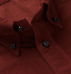 Boglioli - Slim-Fit Button-Down Collar Cotton-Corduroy Shirt - Red