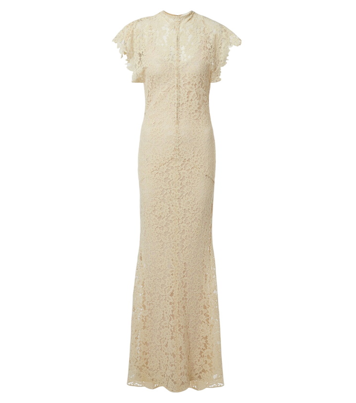 Photo: De La Vali Laia cutout cotton-blend lace maxi dress