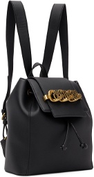 Versace Jeans Couture Black Chain Logo Backpack
