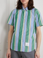 Thom Browne - Striped Cotton-Poplin Shirt - Blue