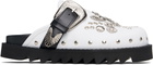 Toga Pulla SSENSE Exclusive White Buckle Slip-on Loafers