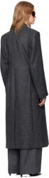 Carven Gray Tailored Coat