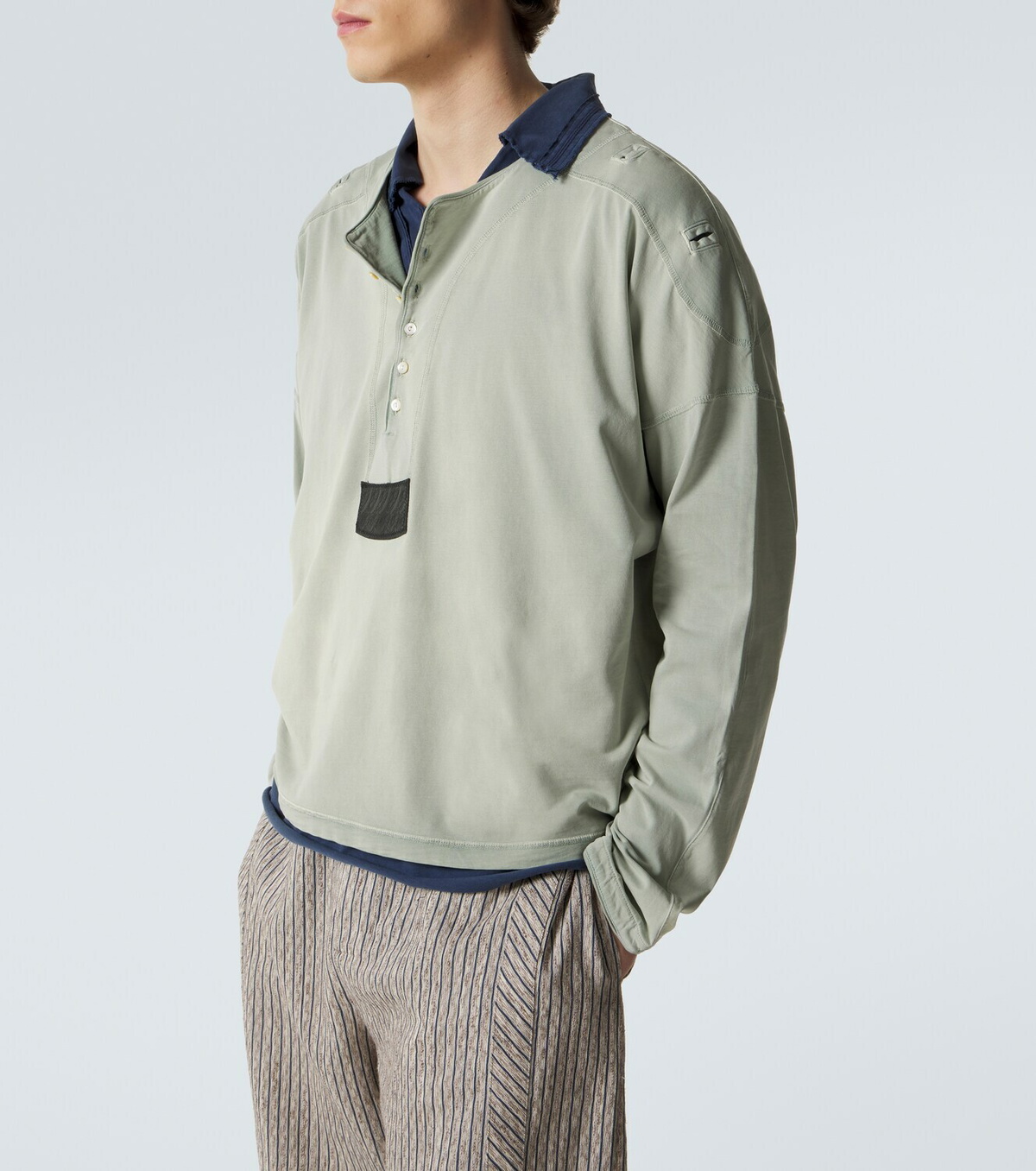 Kiko Kostadinov Sargo cotton Henley shirt