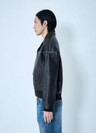 Wales Bonner Leather Button-Up Jacket