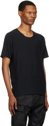 Label Under Construction Black Parabolic Zip Seam T-Shirt