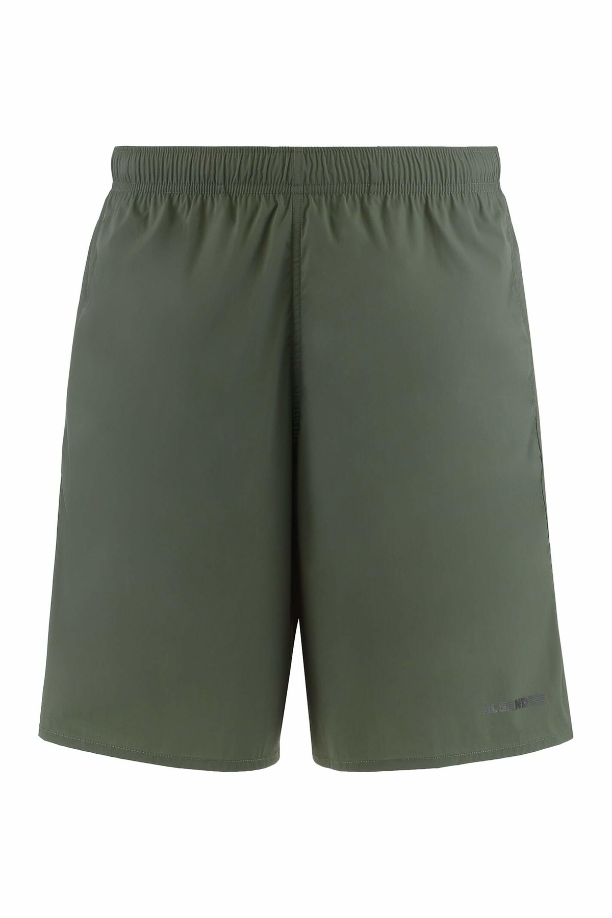Jil Sander Men's Brushed Cotton Terry Shorts in Black Jil Sander