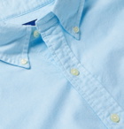 Polo Ralph Lauren - Slim-Fit Button-Down Collar Garment-Dyed Cotton-Oxford Shirt - Blue