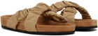 Staud Tan Michel Sandals