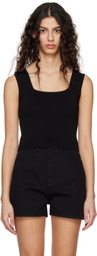 Blossom Black Medi Tank Top