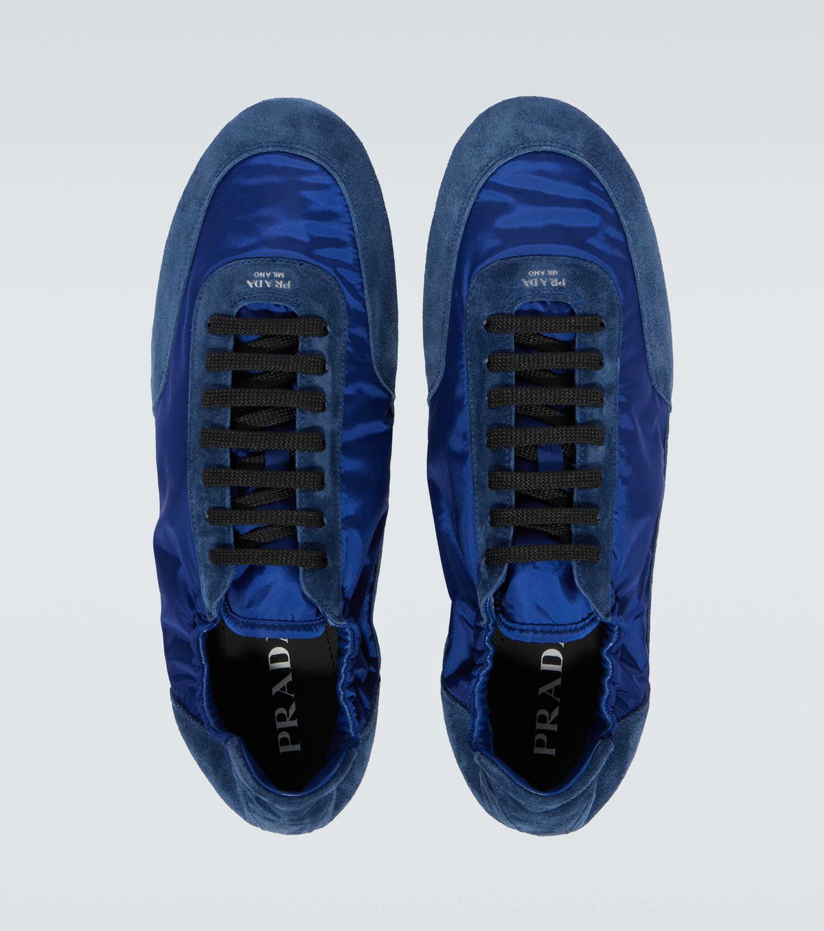スニーカー PRADA Navy Blue Re-Nylon And Suede Collapse Sneakers Navy Collapse Re-Nylon and suede sneakers | PRADA