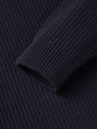 Nudie Jeans - August Ribbed Wool Sweater - Blue