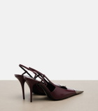 Saint Laurent Jeanne leather slingback pumps