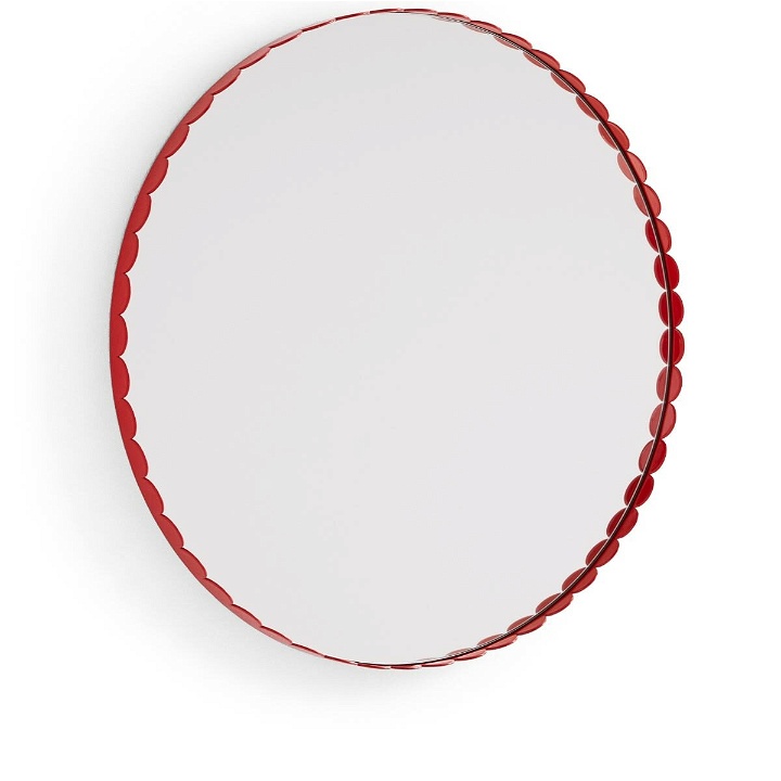 Photo: HAY Arcs Round Mirror in Red