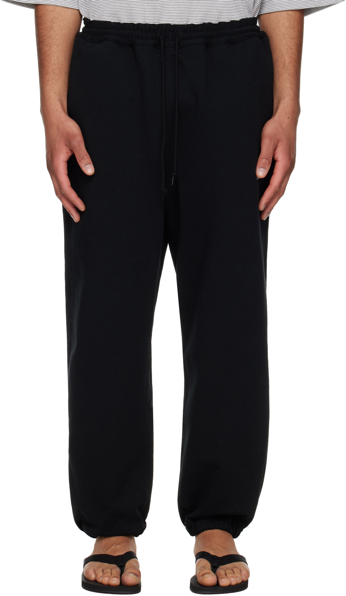 Comme des Garçons Homme Black Terry Cloth Sweatpants