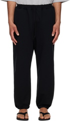 Comme des Garçons Homme Black Terry Cloth Sweatpants