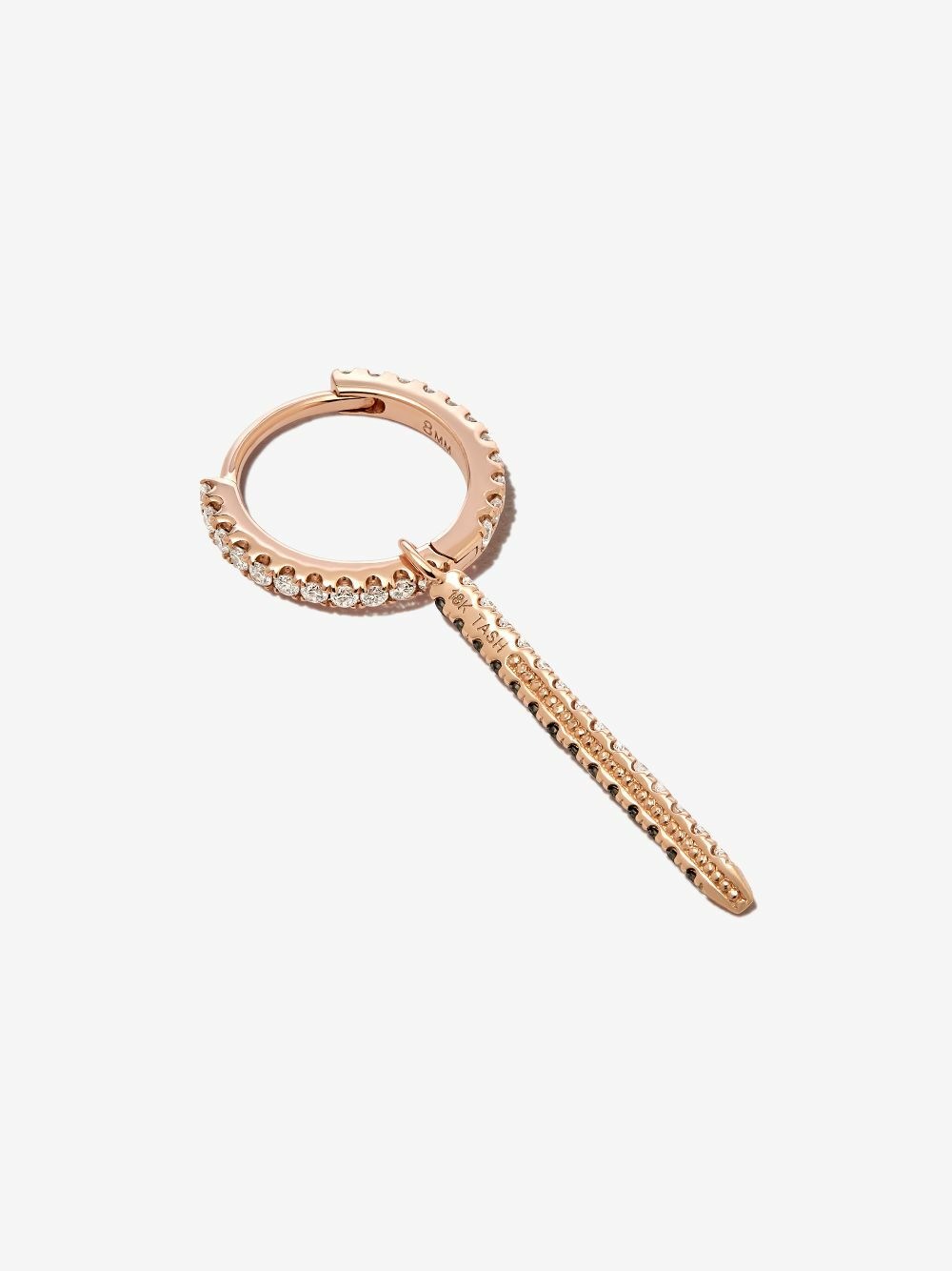 MARIA TASH 18K Rose Gold Eternity Bar Diamond Charm