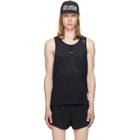 Satisfy Black Space‑O Singlet Tank Top