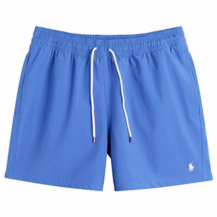 Photo: Polo Ralph Lauren Men's Traveler Swim Shorts in New Iris Blue