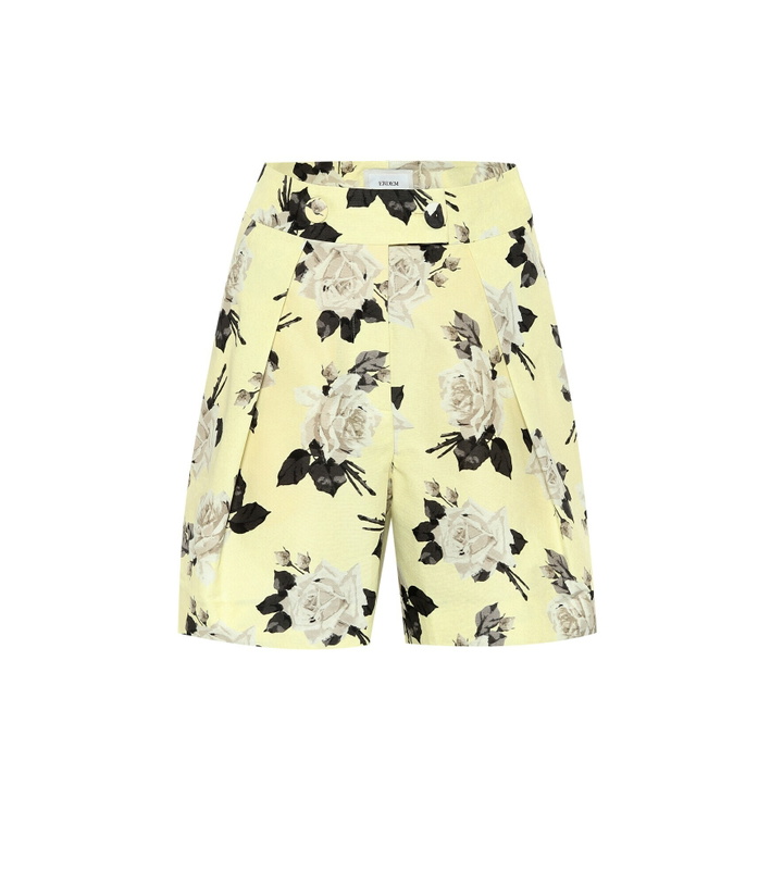 Photo: Erdem - Howard high-rise floral cotton shorts
