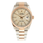Rolex Datejust 36 Automatic Silver Palm Dial Watch 126231SSPLMO