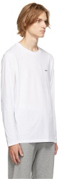 Hugo White Derol212 Long Sleeve T-Shirt