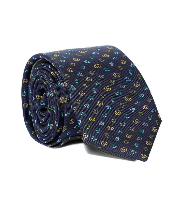 Photo: Gucci - GG jacquard silk tie