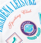 Pasadena Leisure Club - Sporting Club Logo-Print Fleece-Back Cotton-Jersey Hoodie - White
