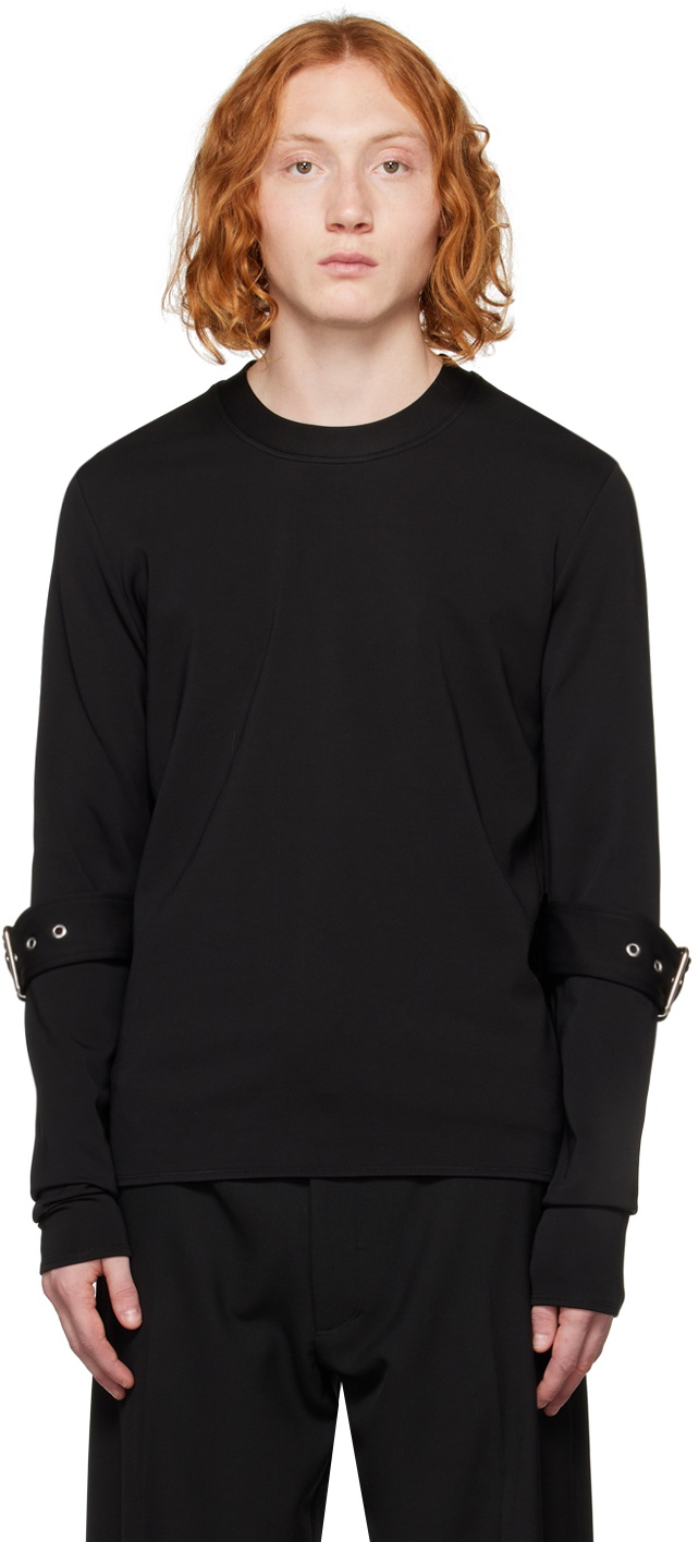 Maximilian Davis Black Stride Sweater