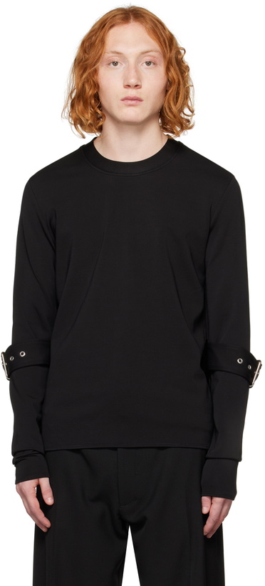 Photo: Maximilian Davis Black Stride Sweater
