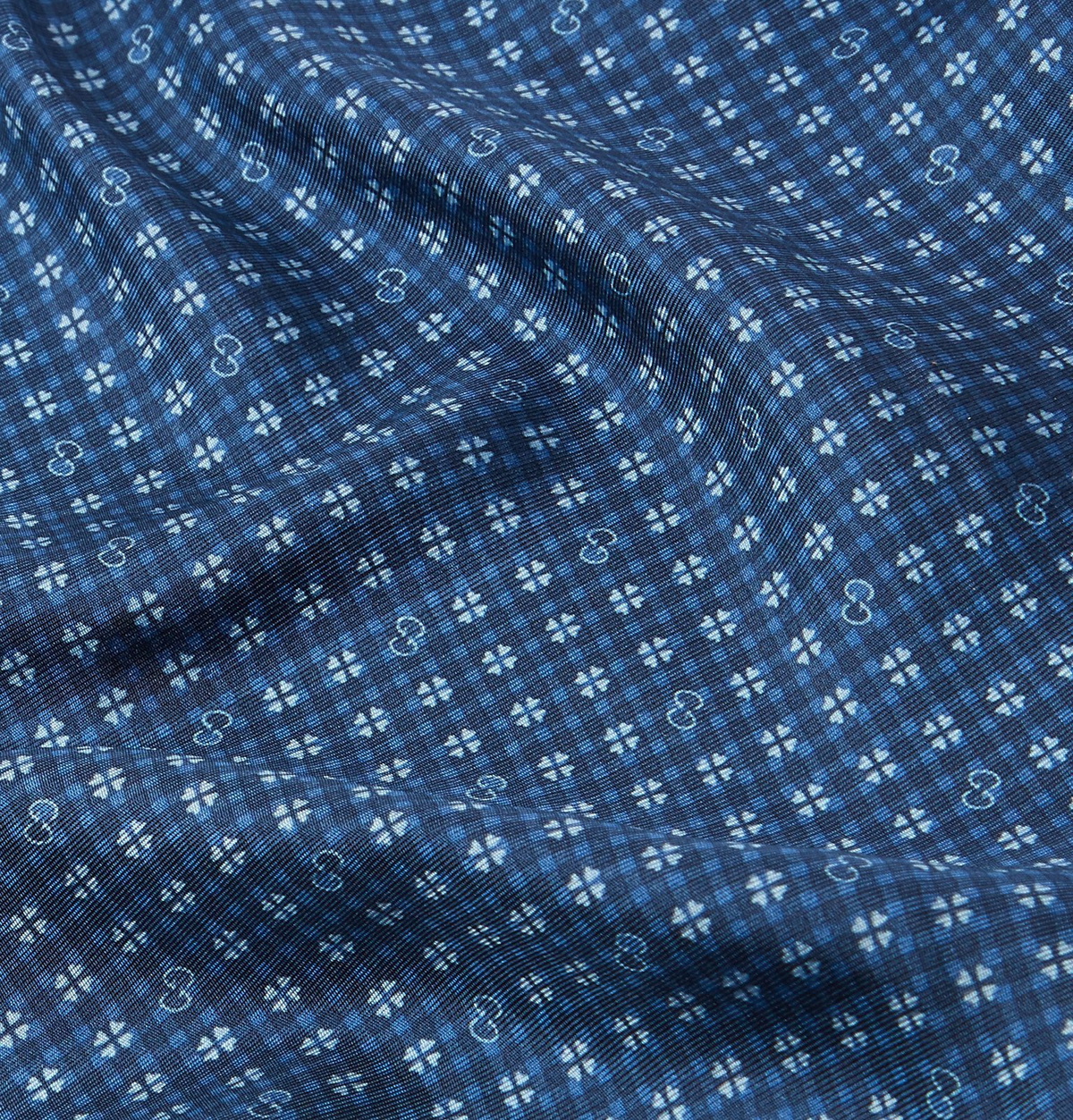 Gucci - Printed Silk-Twill Pocket Square - Blue Gucci