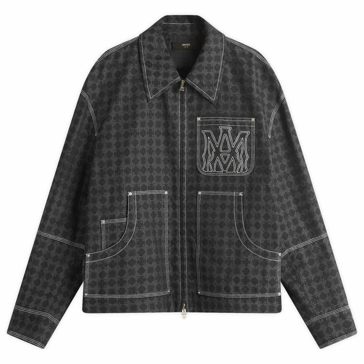 上品なブランド & Gray AMIRI Silver Amiri Blazer Shimmer DB ジャケット・アウター