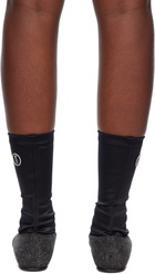 Kiko Kostadinov Black & Gray Proxima Low Ballerina Boots