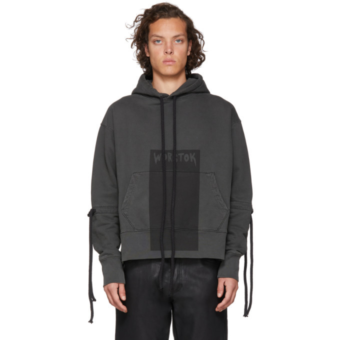 Worstok Black Portrait Hoodie
