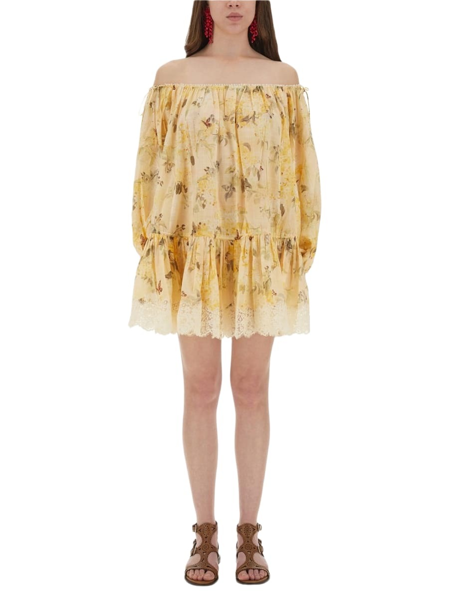 Zimmermann Girls Cascadian Swing Dress in Yellow