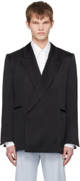 Alexander McQueen Black Double-Breasted Blazer