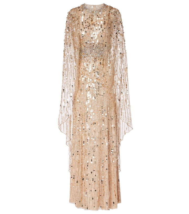 Photo: Jenny Packham Honey Dew caped embellished gown
