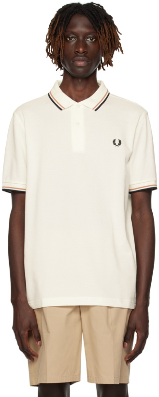 Photo: Fred Perry White Twin Tipped Polo
