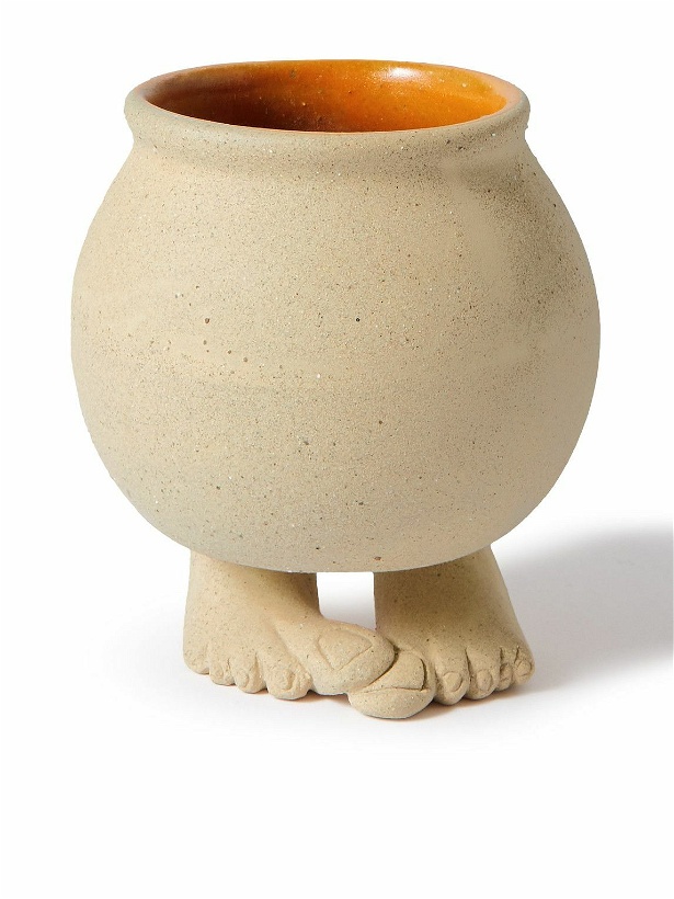 Photo: GENERAL ADMISSION - Foot Glazed Earthenware Clay Planter