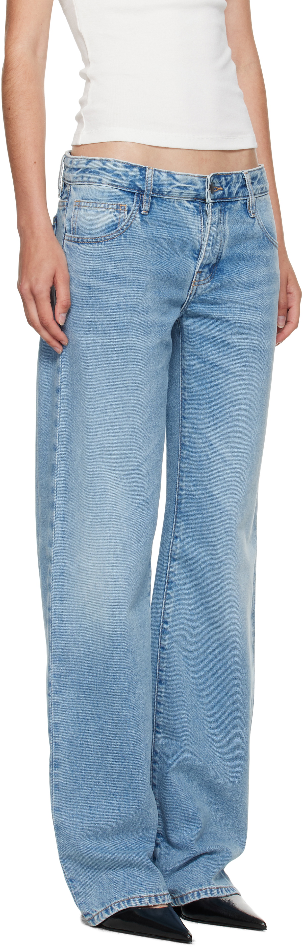 St. Agni Blue Outland Denim Edition 90s Low Rise Jeans