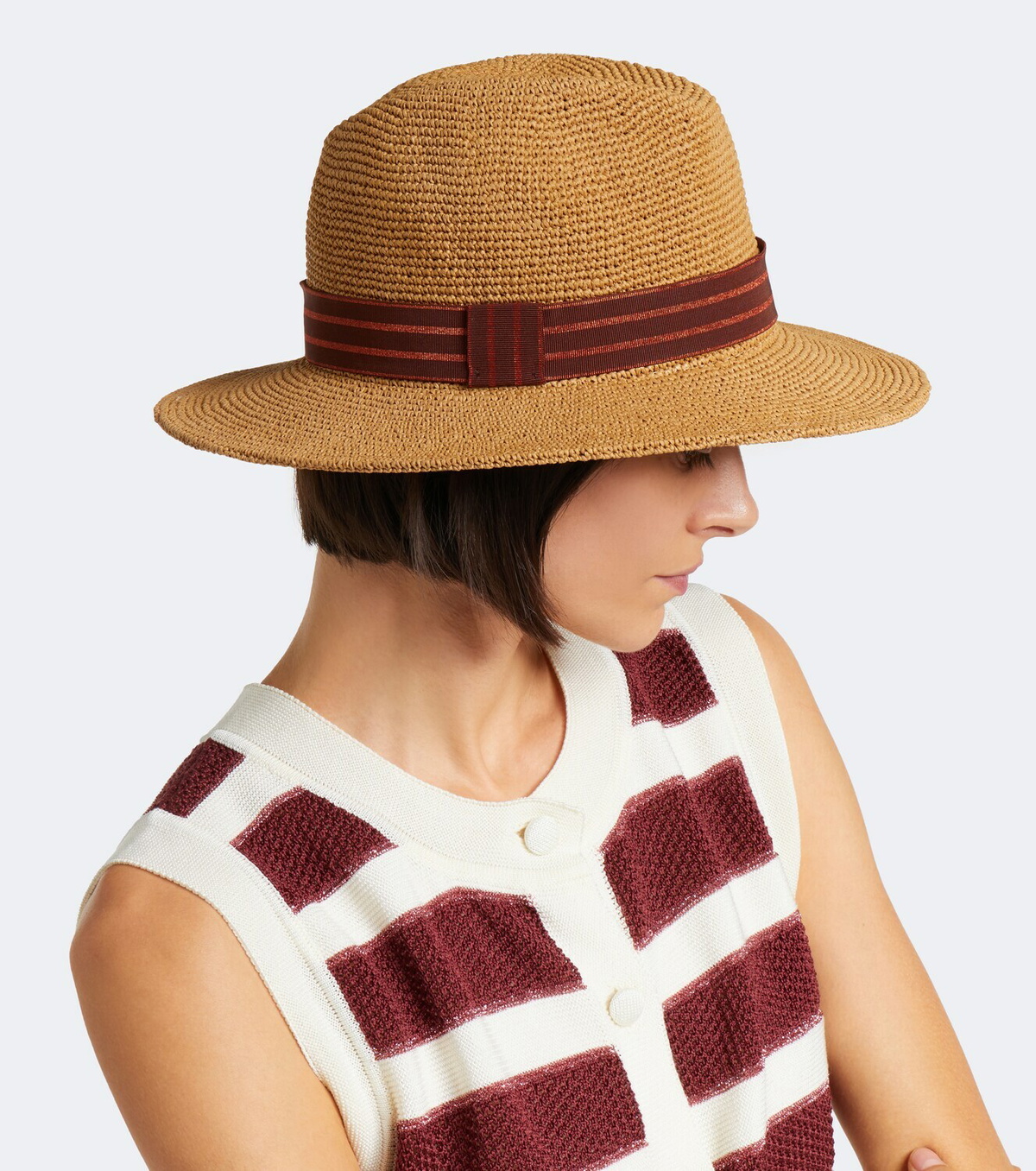 Eres Marlon raffia-effect Panama hat