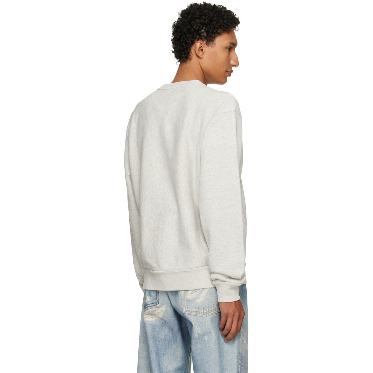 Kenzo Gray Kenzo Paris 'KENZO Eiffel Tower Design' Cotton Sweatshirt