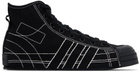 Y-3 Black Nizza Hi Sneakers