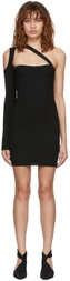 ANDREADĀMO Black Knit Single Shoulder Dress