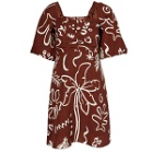 KITRI Women's Zosia Mini Dress in Coco Palm Print