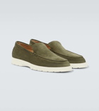 Tod's Logo suede loafers