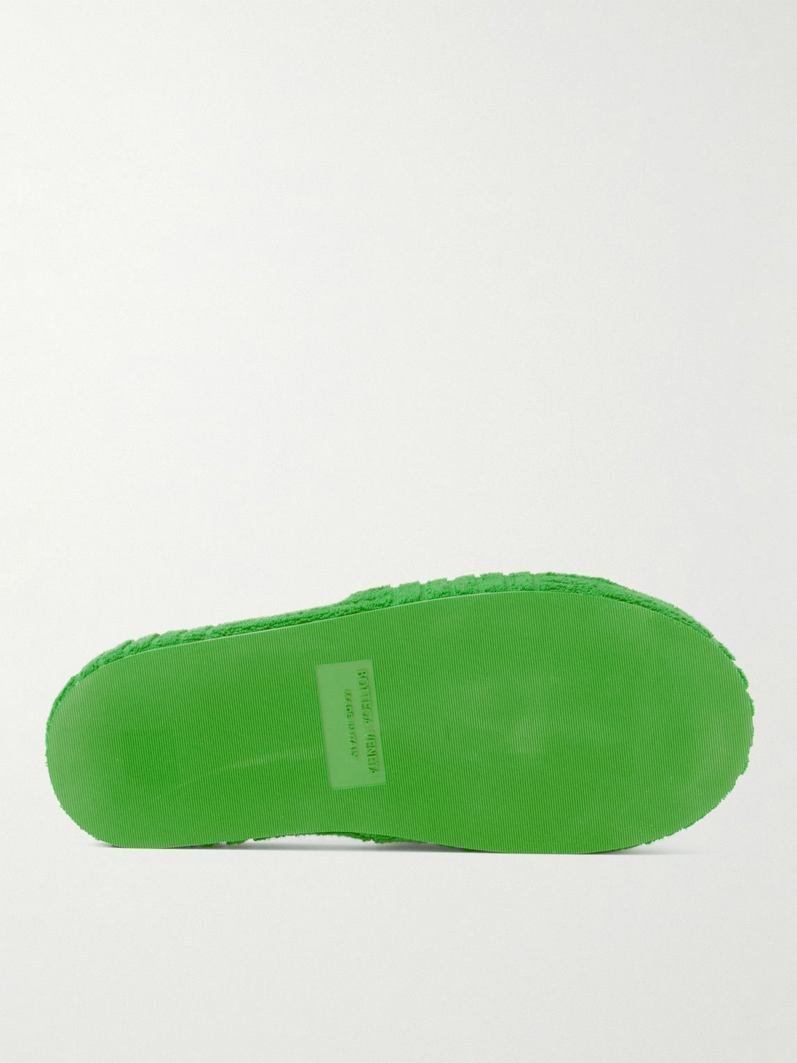 Bottega Veneta - Terry Slides - Green
