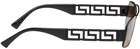 Versace Black Rectangular Sunglasses