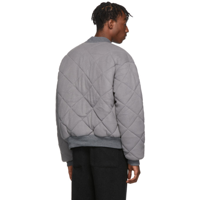 paa Grey Gymnasium Bomber Jacket