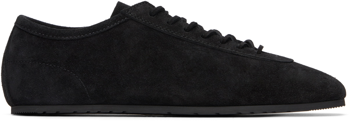 Dries Van Noten Black Suede Sneakers